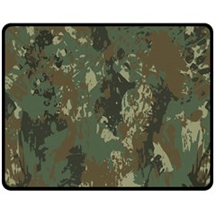 Camouflage-splatters-background Two Sides Fleece Blanket (medium)