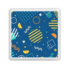 Flat-design-geometric-shapes-background Memory Card Reader (square) by Simbadda