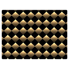 Golden-chess-board-background Premium Plush Fleece Blanket (Extra Small)