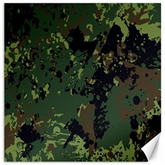 Military-background-grunge---- Canvas 20  X 20  by Simbadda