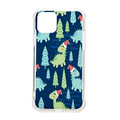 Cute-dinosaurs-animal-seamless-pattern-doodle-dino-winter-theme Iphone 11 Pro 5 8 Inch Tpu Uv Print Case by Simbadda