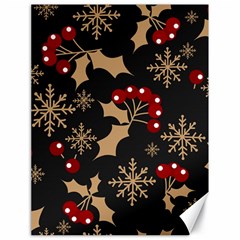 Christmas-pattern-with-snowflakes-berries Canvas 18  X 24  by Simbadda