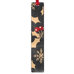 Christmas-pattern-with-snowflakes-berries Large Book Marks by Simbadda