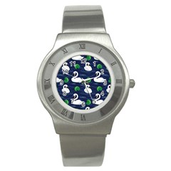 Swan-pattern-elegant-design Stainless Steel Watch