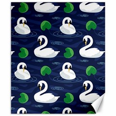 Swan-pattern-elegant-design Canvas 8  x 10 