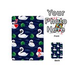 Swan-pattern-elegant-design Playing Cards 54 Designs (Mini) Front - HeartJ