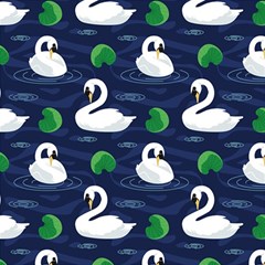 Swan-pattern-elegant-design Play Mat (Rectangle)