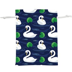 Swan-pattern-elegant-design Lightweight Drawstring Pouch (XL)