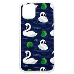 Swan-pattern-elegant-design iPhone 12/12 Pro TPU UV Print Case