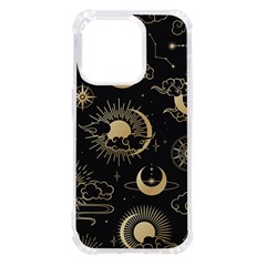 Asian Seamless Pattern With Clouds Moon Sun Stars Vector Collection Oriental Chinese Japanese Korean Iphone 14 Pro Tpu Uv Print Case by Grandong