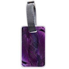 Feather Pattern Texture Form Luggage Tag (one Side) by Grandong