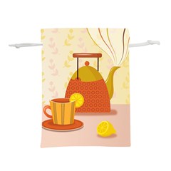 Tea Pot Cup Drawing Lightweight Drawstring Pouch (m) by Grandong