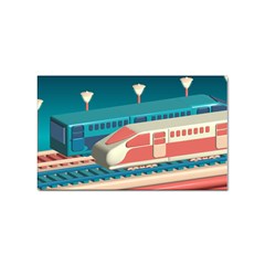 Bridge Transportation Train Toys Sticker Rectangular (100 Pack)