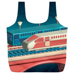 Bridge Transportation Train Toys Full Print Recycle Bag (XXXL)