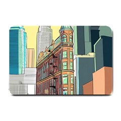 Building Urban Architecture Tower Small Doormat by Grandong