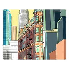 Building Urban Architecture Tower Premium Plush Fleece Blanket (large)