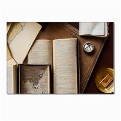 Generated Desk Book Inkwell Pen Postcards 5  X 7  (pkg Of 10) by Grandong