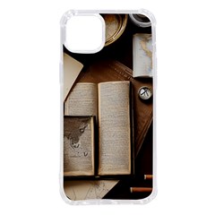 Generated Desk Book Inkwell Pen Iphone 14 Plus Tpu Uv Print Case by Grandong