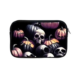 Halloween Party Skulls, Demonic Pumpkins Pattern Apple Macbook Pro 13  Zipper Case