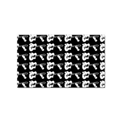 Guitar player noir graphic Sticker Rectangular (100 pack)