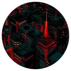 A Dark City Vector Round Trivet by Proyonanggan