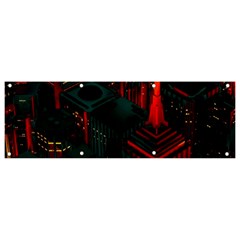 A Dark City Vector Banner And Sign 9  X 3 