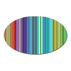 Color Stripes Oval Magnet by Proyonanggan