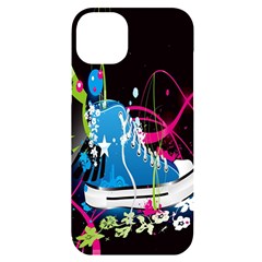 Sneakers Shoes Patterns Bright iPhone 14 Plus Black UV Print Case