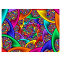 Color Spiral Two Sides Premium Plush Fleece Blanket (extra Small) by Proyonanggan