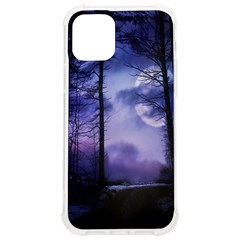 Moonlit A Forest At Night With A Full Moon Iphone 12/12 Pro Tpu Uv Print Case by Proyonanggan