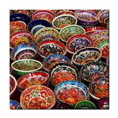 Art Background Bowl Ceramic Color Tile Coaster