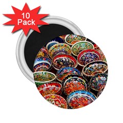 Art Background Bowl Ceramic Color 2 25  Magnets (10 Pack) 