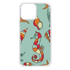 Seahorse Seashell Starfish Shell Iphone 13 Pro Max Tpu Uv Print Case by Proyonanggan
