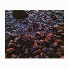 Twilight Treasures: Rocky Beachscape  Small Glasses Cloth (2 Sides) by dflcprintsclothing