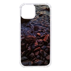 Twilight Treasures: Rocky Beachscape  Iphone 14 Tpu Uv Print Case by dflcprintsclothing