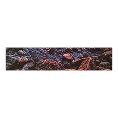 Twilight Treasures: Rocky Beachscape  Velvet Scrunchie by dflcprintsclothing