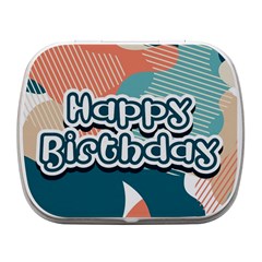 Birthday Card 001 Small Metal Box (white)