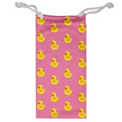 Rubber Duck Pattern Jewelry Bag by Valentinaart