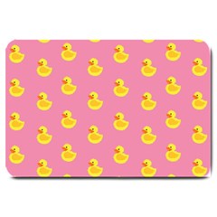 Rubber Duck Pattern Large Doormat by Valentinaart