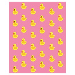 Rubber Duck Pattern Drawstring Bag (small) by Valentinaart