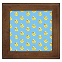 Rubber duck pattern Framed Tile