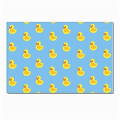 Rubber Duck Pattern Postcards 5  X 7  (pkg Of 10) by Valentinaart