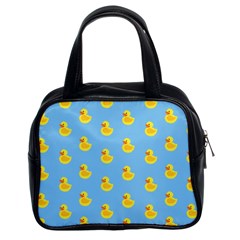 Rubber Duck Pattern Classic Handbag (two Sides) by Valentinaart