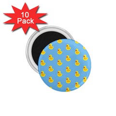 Rubber Duck Pattern 1 75  Magnets (10 Pack)  by Valentinaart