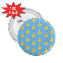 Rubber Duck Pattern 2 25  Buttons (100 Pack)  by Valentinaart