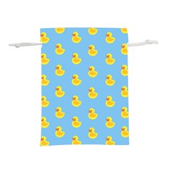 Rubber duck pattern Lightweight Drawstring Pouch (L)