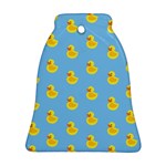 Rubber duck pattern Ornament (Bell) Front