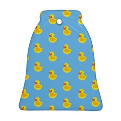 Rubber Duck Pattern Bell Ornament (two Sides) by Valentinaart