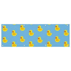 Rubber duck pattern Banner and Sign 9  x 3 