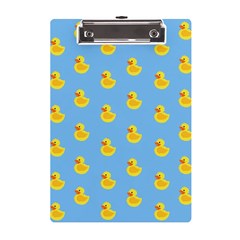 Rubber Duck Pattern A5 Acrylic Clipboard by Valentinaart